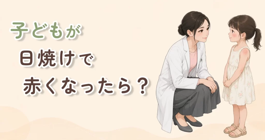 子どもが日焼けで赤くなったら？まず見るポイントと家でできること